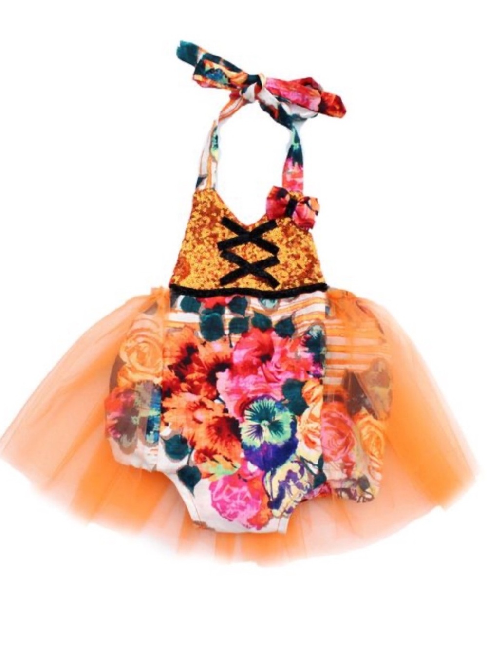 Handmade little witch costume romper toddlers pumpkin patch